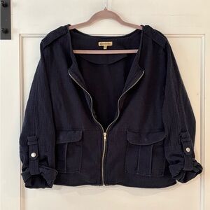 Democracy Navy Utility Jacket lightweight xl